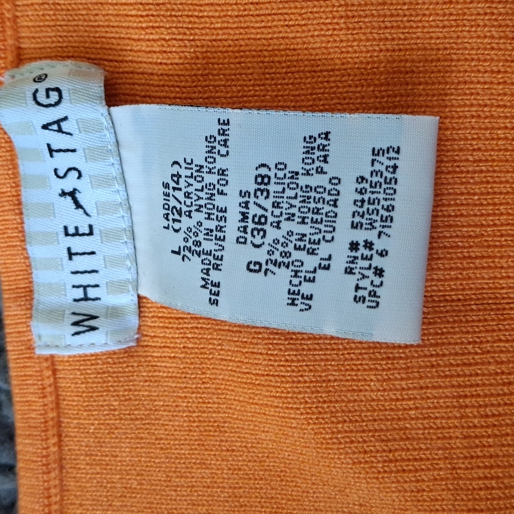White Stag Sz L orange tank top - Picture 2 of 4